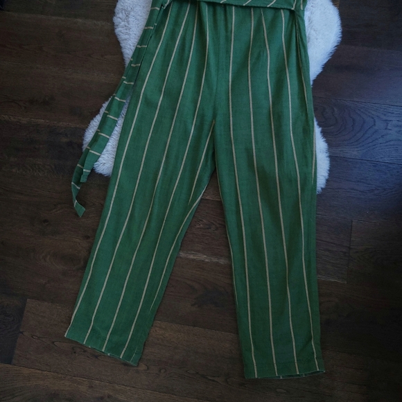 Ace&Jig Green Striped Wrap Indian Jumper Jumpsuit - Picture 6 of 11